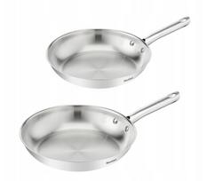Keptuvių komplektas Tefal Duetto On B866S234, Ø 28 cm, nerūdijantysis plienas, Sidabro sp.