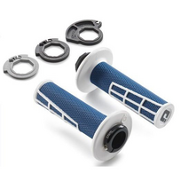 HUSQVARNA rankenų komplektas Lock On MX 85-501 '17-'23 mėlyna/balta
