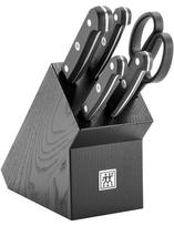 Virtuvinių peilių komplektas, su stovu Zwilling Gourmet 1026254, juoda sp., 6 vnt.