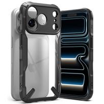 Skaidrus tvirtas dėklas juodais kraštais "Ringke Fusion X" telefonui Apple iPhone 17 PRO MAX / 18 PRO MAX