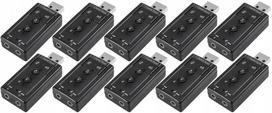 Garso plokštė Aptel Ak103b 7.1 garso plokštė 2x 3.5mm Jack į Usb 10vnt
