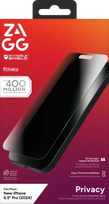 „ZAGG InvisibleShield Glass Elite“ privatumas, skirtas „iPhone 16 Pro Max“.