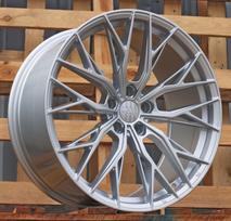Ratlankis HAXER HX042 R20x8.5 5x112 ET 40 CB 66.5 (Silver Shining) (765 kg)