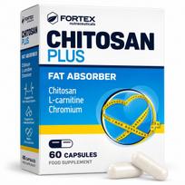 Fortex Chitozanas Plus su L-karnitinu ir chromu, 60 kapsulių