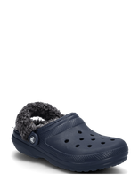 Crocs - Classic Fleece Lined Clog - Šlepetės - Tamsiai mėlyna