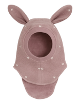 Huttelihut - Balaclava Ears Emb. Wool - Balaklava - Rožinė