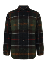 Barbour - Barbour Woodlane Brushed Check Overshirt - Vilnonė striukė - Žalia
