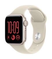 Apple Watch SE 3 GPS 40 mm Starlight aliuminio korpusas su smėlio spalvos sportine apyranke, M/L
