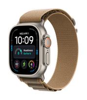 Apple Watch Ultra 4 GPS + Cellular 49mm natūralaus titano korpusas su Desert Alpine Loop - L