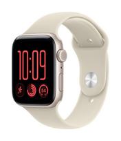 Apple Watch SE 3 GPS + Cellular 44 mm Starlight aliuminio korpusas su smėlio spalvos sportine apyranke, S/M
