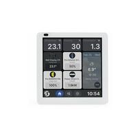Shelly Wall Display X1i įleidžiamas išmanusis namų valdymo skydelis, Wi-Fi, Bluetooth – sidabrinis