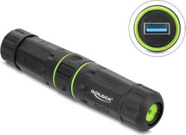 Delock USB kabelio jungtis USB 5Gbps Type-A Female į USB 5Gbps Type-A Female su M20 x 1.5 mm sriegiu IP68 atspari dulkėms ir vandeniui (91842)