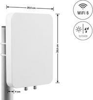 Delock WiFi 6 MIMO kryptinė antena, 2 x N lizdas, 12-17 dBi, lauko, sieninis/stiebinis tvirtinimas, balta (60773)