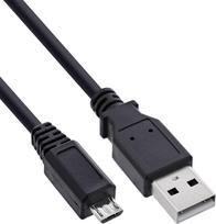 InLine USB 2.0 kabelis USB-A į Micro-USB B, 1 m, juodas