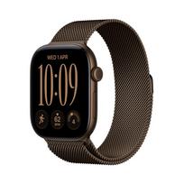 Apple Watch Series 12 GPS + Cellular 42mm tamsiai bronzinio aliuminio korpusas su tamsiai bronzine Milanese kilpa