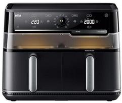 Braun TD5053IBK dviejų krepšelių oro gruzdintuvė, 5 + 5 L