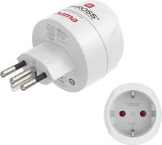 Hama kelioninis adapteris, J, L, N tipo, 3 kontaktų, Šveicarijai, Italijai ir Brazilijai