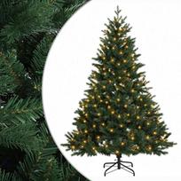 Dirbtinė Sulankstoma Kalėdų Eglutė 150 cm 150 LED Šilta balta