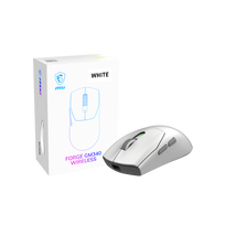 MSI Gaming Mouse | FORGE GM340 WIRELESS | Wireless | 2.4 GHz, Bluetooth, USB | White