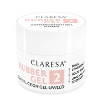 Claresa Rubber Gel 2 konstrukcinis nagų gelis, 90 g