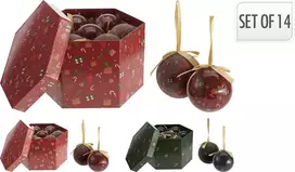 Eglutės žaisliukų rinkinys 767653940, 14 vnt, 7.5 cm