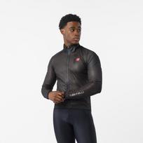 Castelli SQUALL SHELL / Light Black/Silver Gray / Vyriška dviratininko striukė (L)