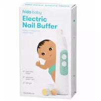 FRIDA_„Frida Baby Electric Nail Buffer“ – elektrinis nagų šlifuoklis kūdikiams su LED, 1 vnt. + valymo šepetėlis, 1 vnt., 3-in-1