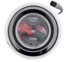 DUNLOP ICONIC POWER 18g/1,10mm 10m Multifilament Skvošo raketės stygos