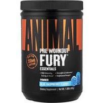 Animal, Fury® Essentials, Prieš treniruotę, mėlyna avietė, 1,09 svaro (495 g)