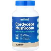 Nutricost, Kordicepso grybas, 180 kapsulių (550 mg vienoje kapsulėje)