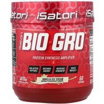 Isatori, „Bio-Gro™“, baltymų sintezės stipriklis, vaniliniai ledai, 114 g