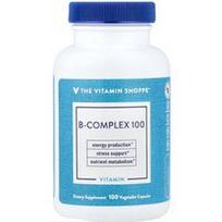 The Vitamin Shoppe, B kompleksas 100, 100 daržovių kapsulių