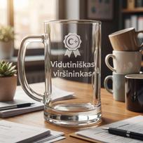 Alaus bokalas „Vidutiniškas viršininkas“ – šmaikšti dovana bosui