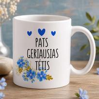 Vardinis puodelis „Pats geriausias tėtis"