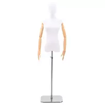 Reguliuojamas manekenas 165-213 cm su baze Moteris PP Balta