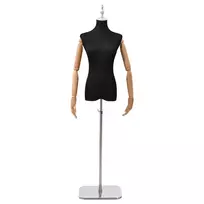 Reguliuojamas manekenas 165-213 cm su baze Moteris PP Juoda