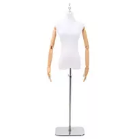 Reguliuojamas manekenas 165-213 cm su baze Moteris PP Balta