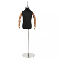 Reguliuojamas 120-150 cm manekenas su baze Uniseksas PP Juoda