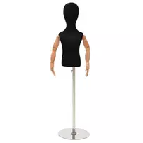 Reguliuojamas 120-157 cm manekenas su baze Uniseksas PP Juoda