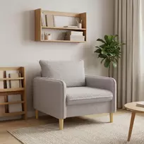 XL fotelis Šviesiai pilka Bouclé