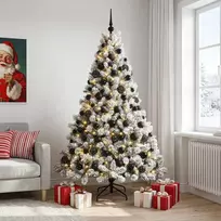 Dirbtinė Kalėdų eglutė su burbulais 240 cm 300 LED Šilta balta