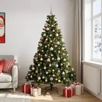 Dirbtinė Kalėdų eglutė su burbulais 180 cm 300 LED Šilta balta