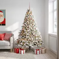 Dirbtinė Kalėdų eglutė su burbulais 180 cm 300 LED Šilta balta
