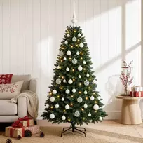 Dirbtinė Kalėdų eglutė su burbulais 120 cm 150 LED Šilta balta