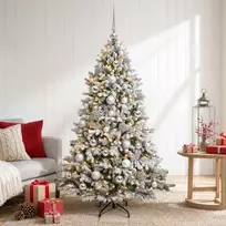 Dirbtinė Kalėdų eglutė su burbulais 150 cm 150 LED Šilta balta