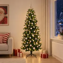 Dirbtinė Kalėdų eglutė su burbulais 180 cm 300 LED Šilta balta