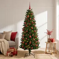 Dirbtinė Kalėdų eglutė su burbulais 120 cm 150 LED Šilta balta
