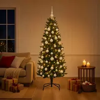 Dirbtinė Kalėdų eglutė su burbulais 120 cm 150 LED Šilta balta
