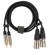 Fuj:tech 2 x RCA male – 2 x XLR male audio cable, 7 m, black