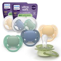 PHILIPS Avent Ultra Soft Soothers, 6–18 months, pack of 4 (SCF091/53)